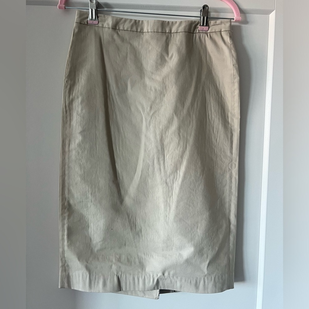 Theory Khaki Pencil Skirt, size 2